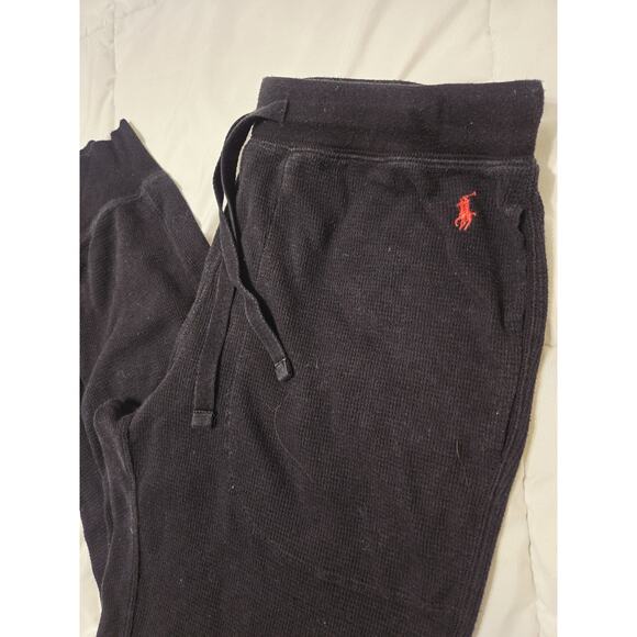 Polo Ralph Lauren Waffle-Knit Sleep Jogger Pockets Pants Men Sz M Drawstring - Picture 2 of 5